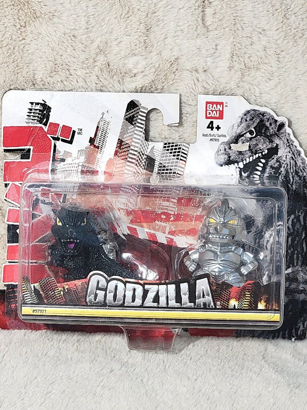 Bandai Godzilla - Mechagodzilla & Godzilla Mini Figures 2 Pack NEW SEALED Chibi